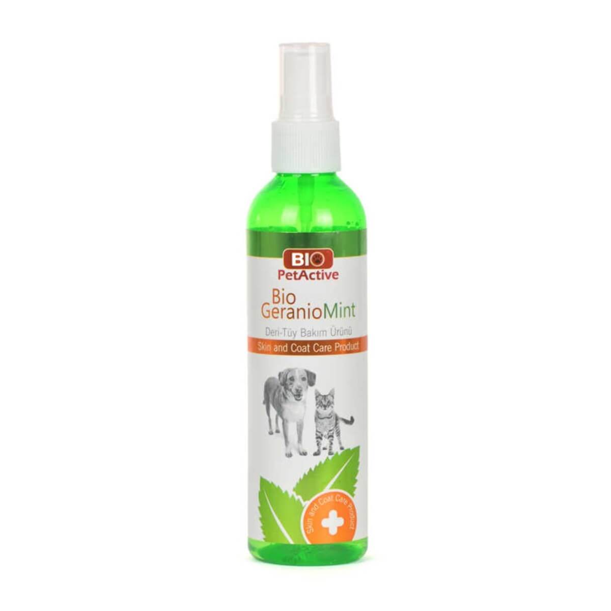 Pet Active Bio GeranioMint Deri-Tüy Bakım Spreyi 100 Ml