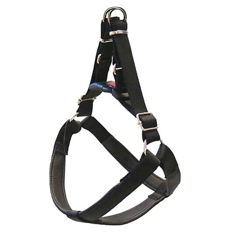Pet Style Yumuşak Dokulu Göğüs Tasması No.4 Siyah