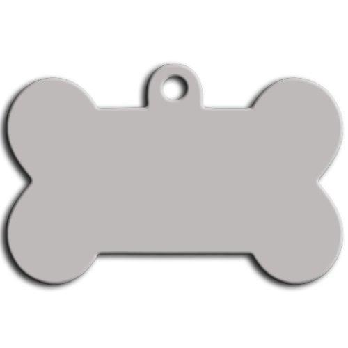 Dalis Kemik Şekilli Köpek Künyesi Gri 5 Cm