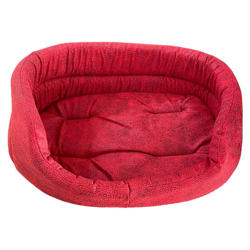Pet Pretty Comfort Oval Kedi Ve Küçük Köpek Yatağı No:1 Kırmızı