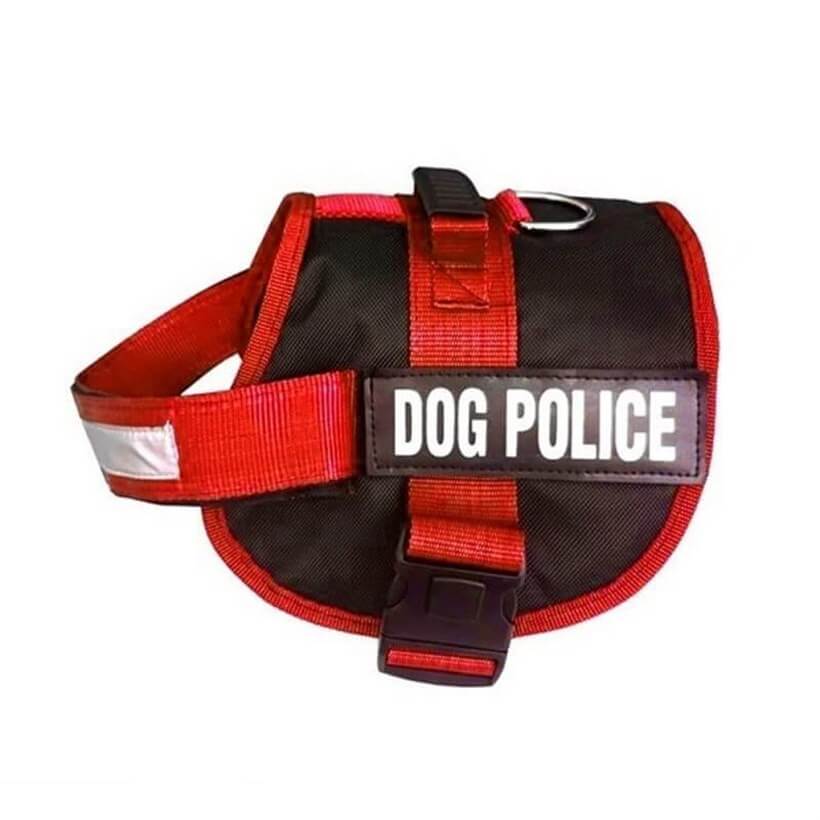 Pet Pretty Kırmızı Dog Police Göğüs Tasması Small