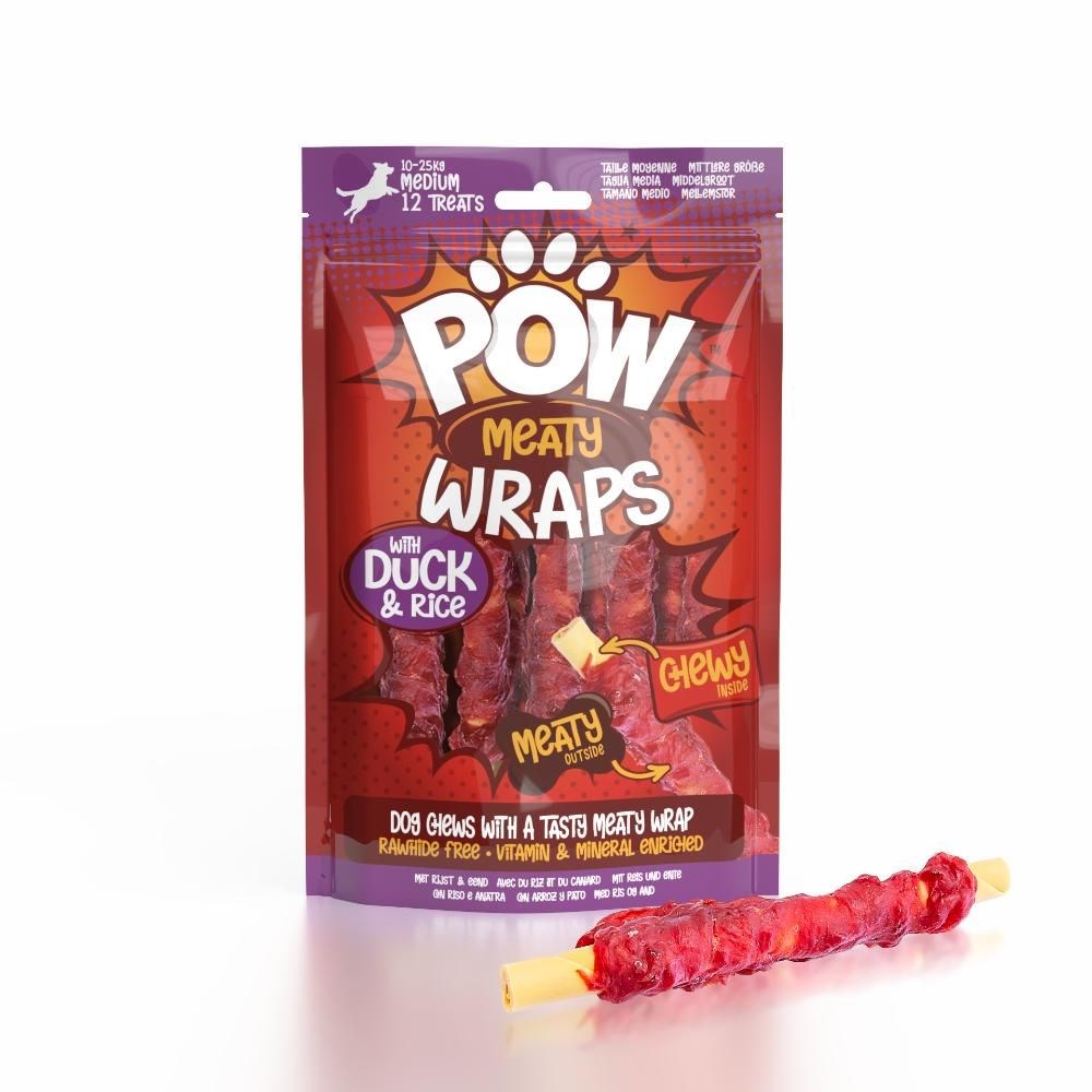 Pow Wraps Köpek Ödül Kemiği - Ördekli 12 Adet/144g