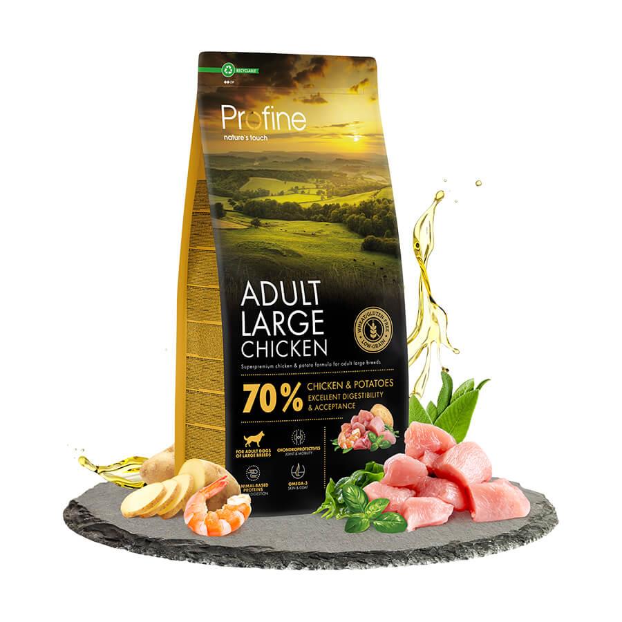 Profine Yetişkin Büyük Irk Köpekler için Glutensiz Tavuklu Mama 12 Kg