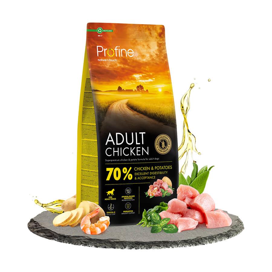 Profine Yetişkin Köpekler için Glutensiz Tavuklu Mama 12 Kg