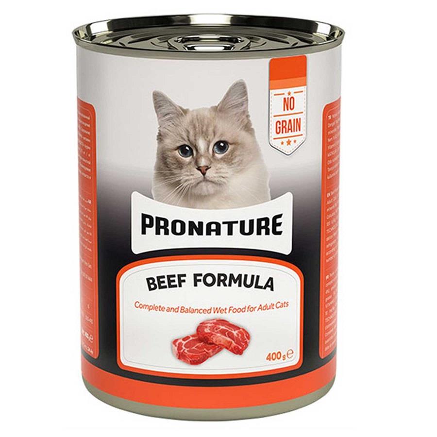 Pronature Tahılsız Sığır Etli Ezme Yetişkin Kedi Konservesi 400gr