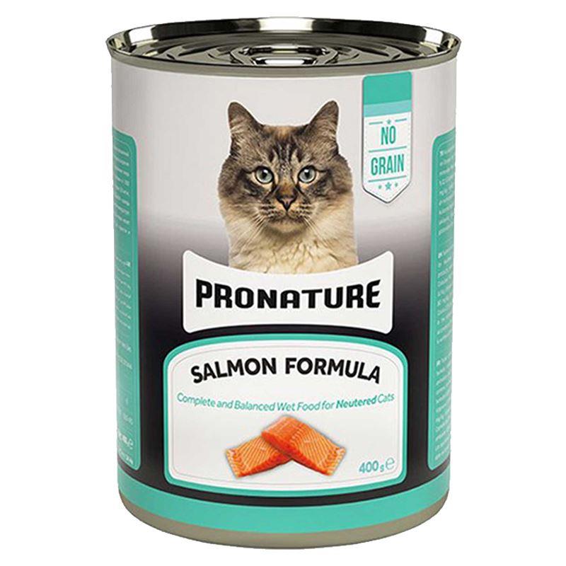 Pronature Tahılsız Somonlu Kısırlaştırılmış Kedi Konservesi 400 Gr