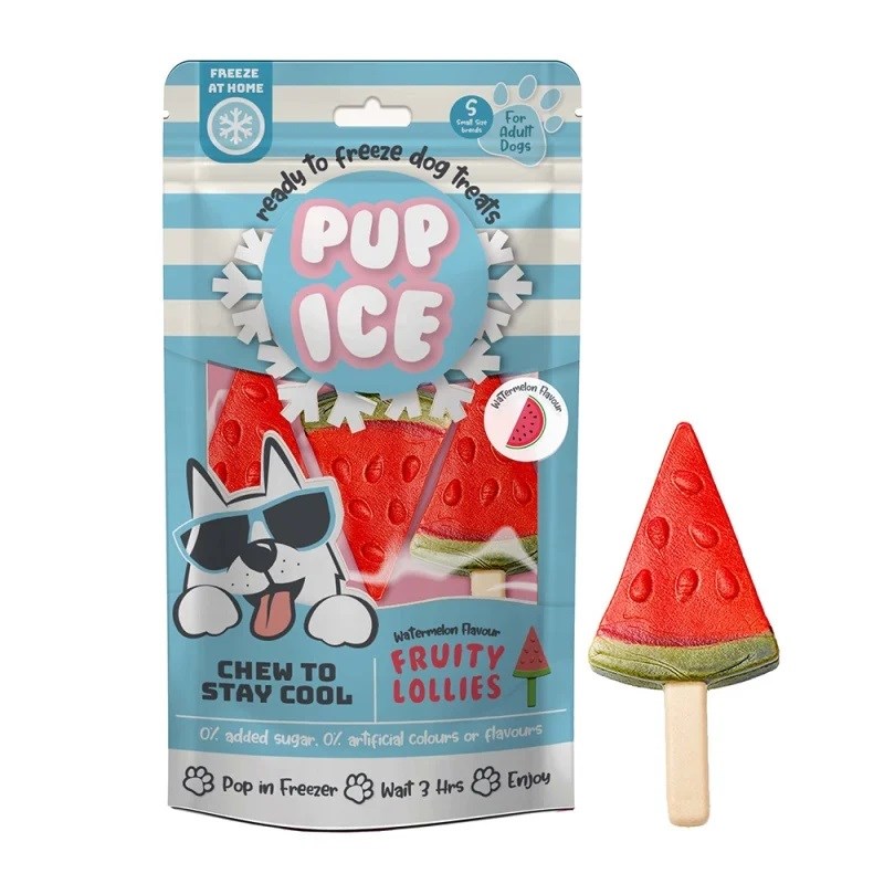 Pup Ice Dondurulabilir Köpek Ödülü - Karpuz 3 Adet/90g