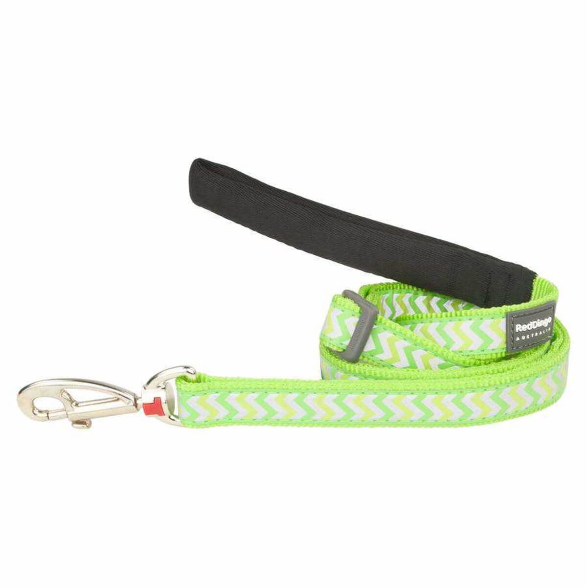 Red Dingo Fosforlu Ziggy Desenli Köpek Gezdirme Tasması 15 Mm – 1,2 M – Small – Yeşil