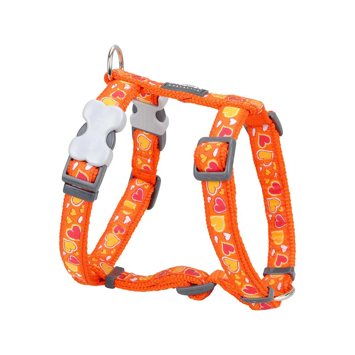 Reddingo Breezy Love Desenli Köpek Göğüs Tasması 12 Mm – XSmall – Turuncu