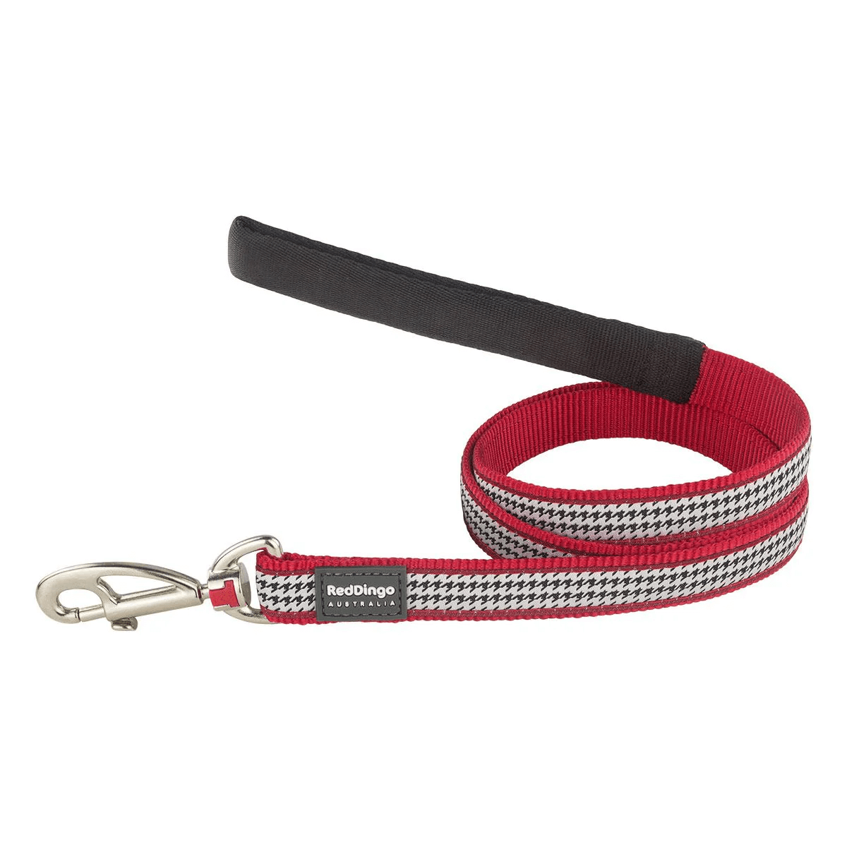Reddingo FangIt Desenli Köpek Gezdirme Tasması 20 Mm – 1,2 M – Medium – Kırmızı