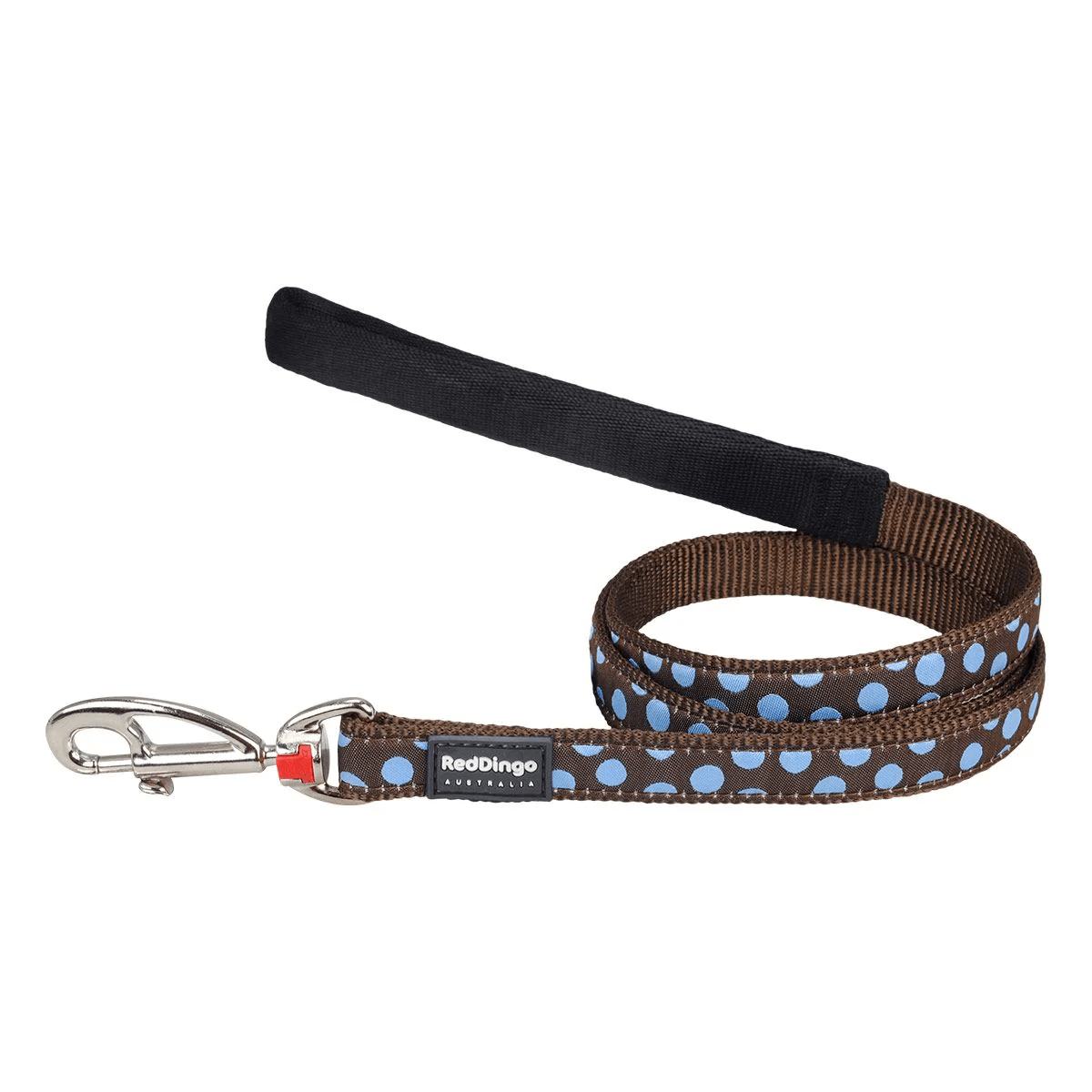 Reddingo Mavi Benekli Köpek Gezdirme Tasması 25 Mm – 1,2 M – Large – Kahverengi