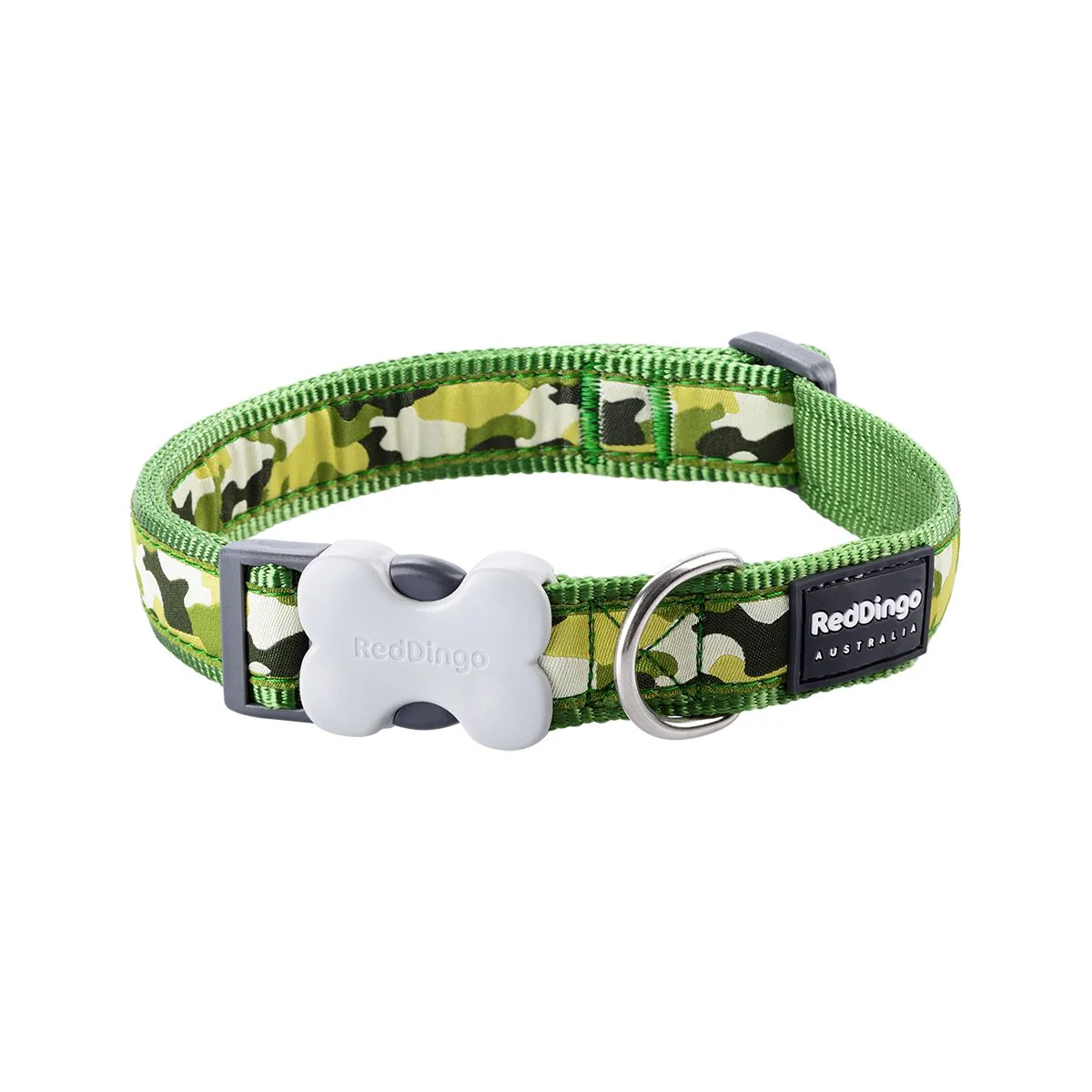 Reddingo Kamuflaj Köpek Boyun Tasması 12 Mm – 20-32 Cm – XSmall – Yeşil
