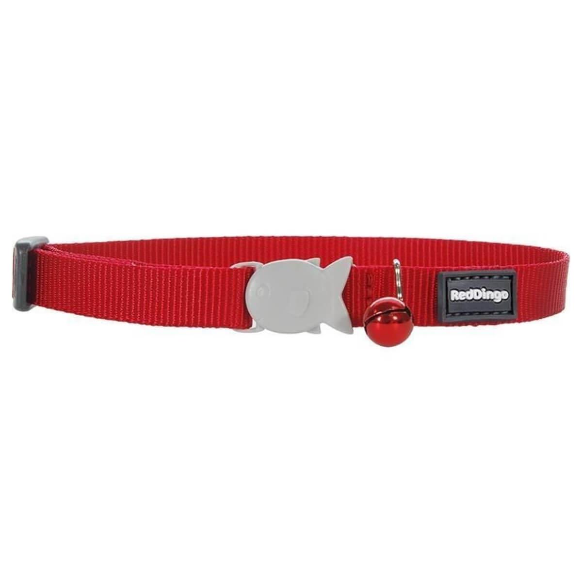 Reddingo Klasik Kedi Boyun Tasması 12 Mm – 20-32 Cm – XSmall – Kırmızı
