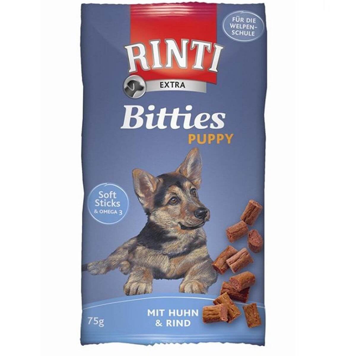 Rinti Bitties Puppy Tavuklu ve Sığır Etli Yavru Köpek Ödülü 75 Gr