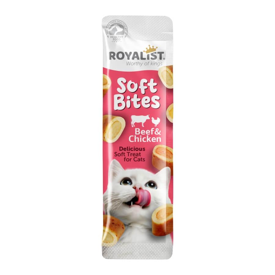Royalist Soft Bites Beef & Chicken Kedi Ödül Maması 10 GR