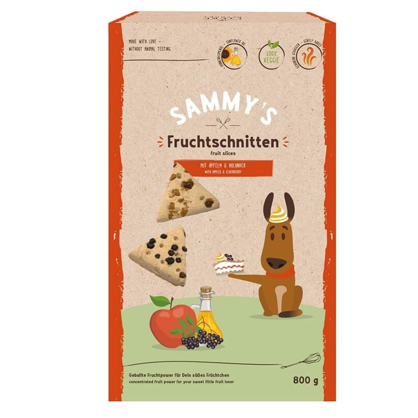 Sammys Fruit Slices Yoğun Meyveli Kurabiye Köpek Ödülü 800gr