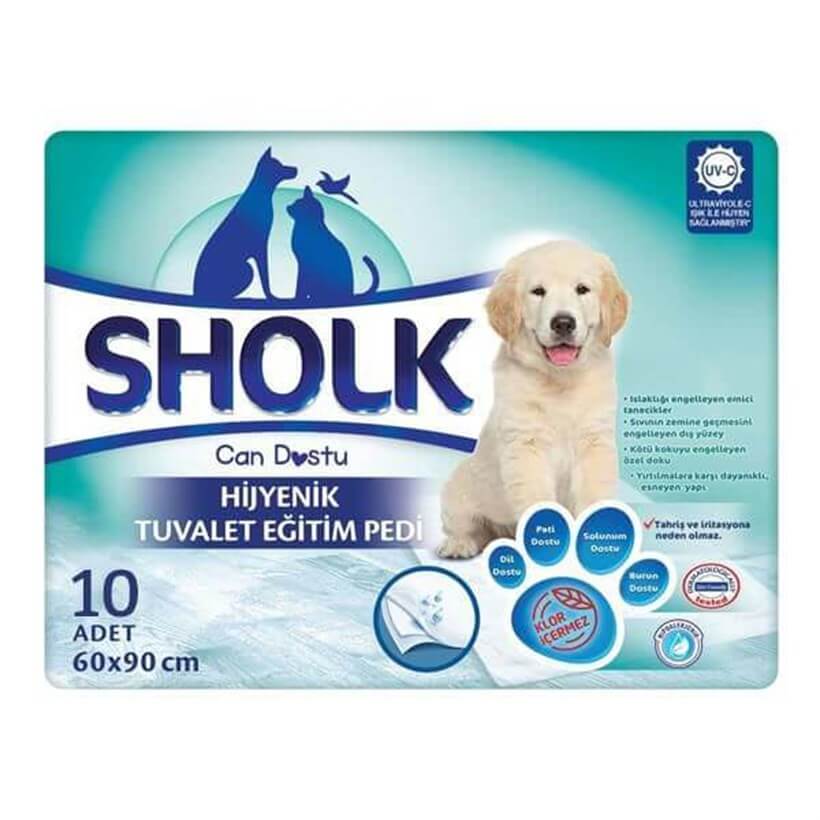 Sholk Köpek Çiş Eğitim Pedi 90 X 60 Cm 10'Lu Paket