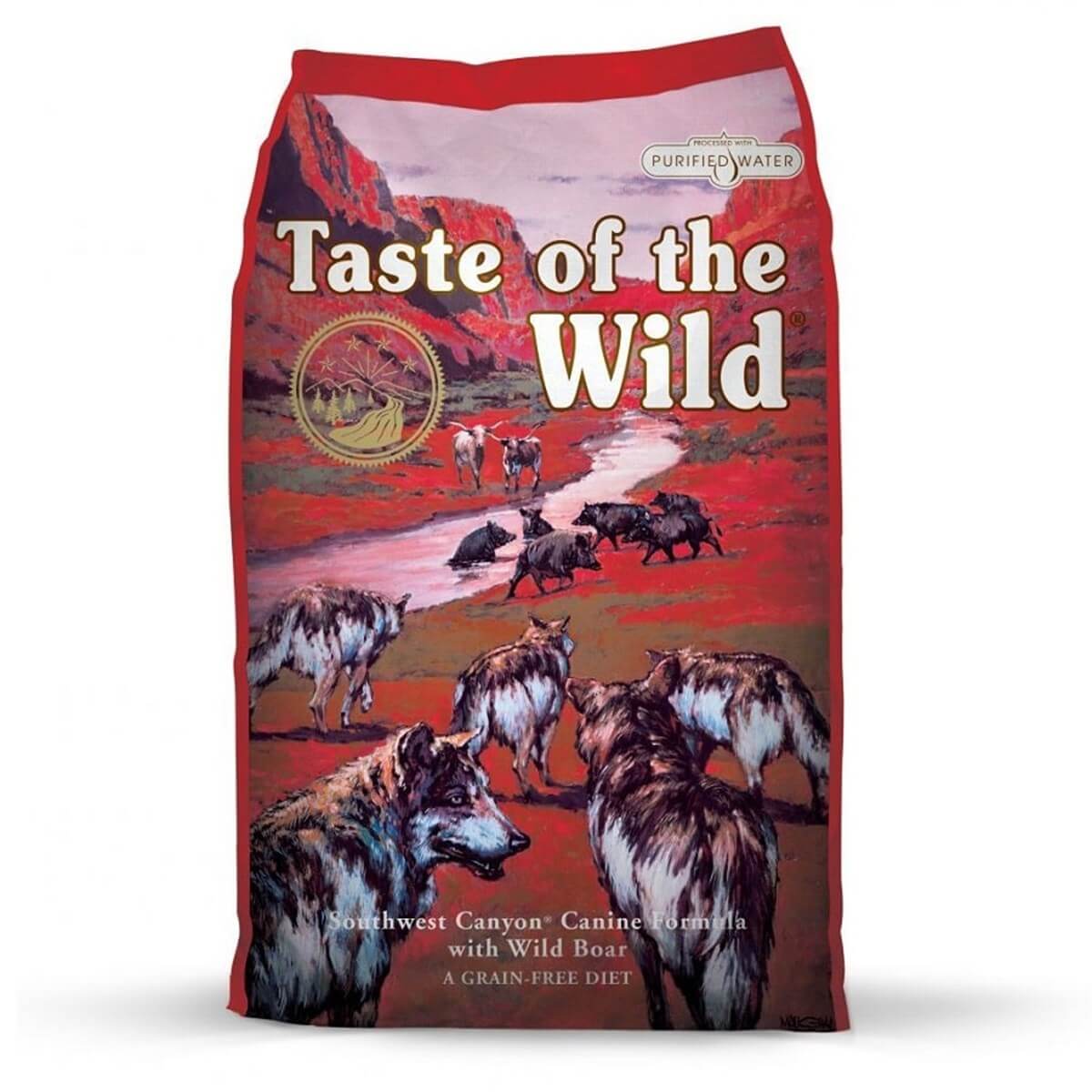 エリザベサエウアウペスWildペア！ Taste Of The Wild Southwest Yaban Domuzlu Köpek Maması 12,2 kg