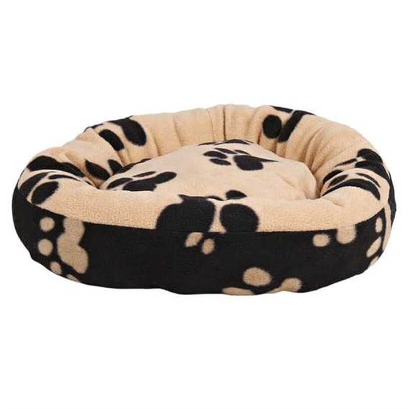 Trixie Köpek Yatağı Pati Desenli Siyah-Bej 50 Cm