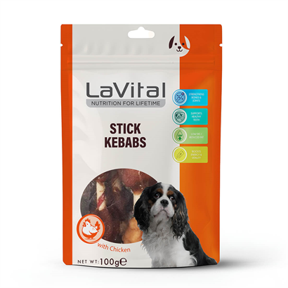 LaVital Ördek Etli veTavuk Ciğerli Kebap Köpek Ödülü 100g