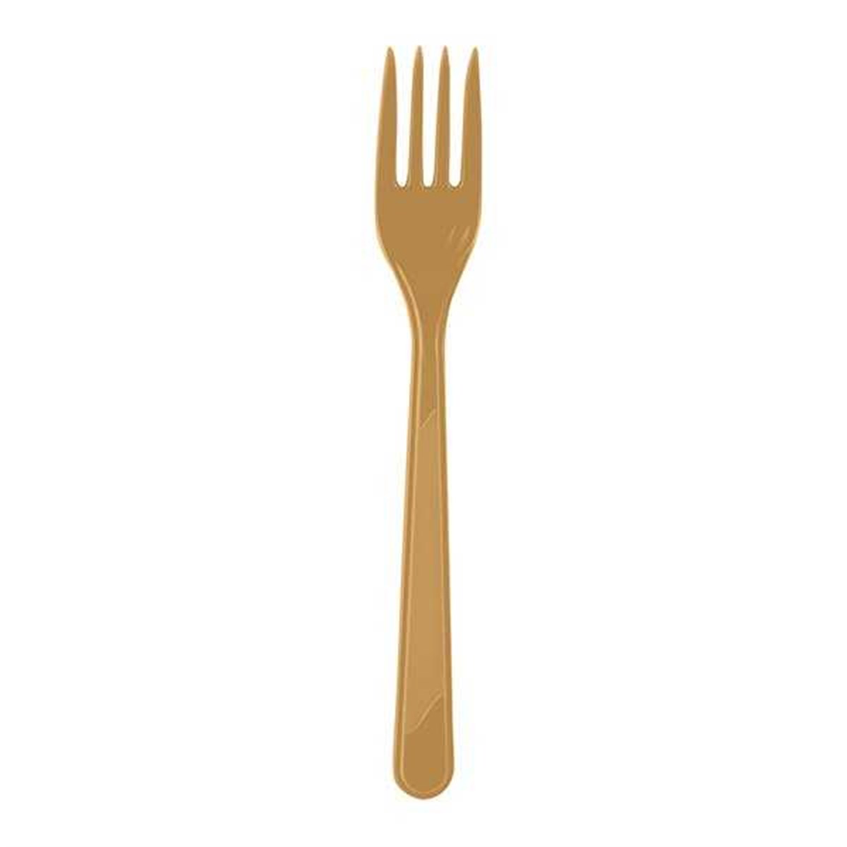 Plastik Çatal Gold 25 'li