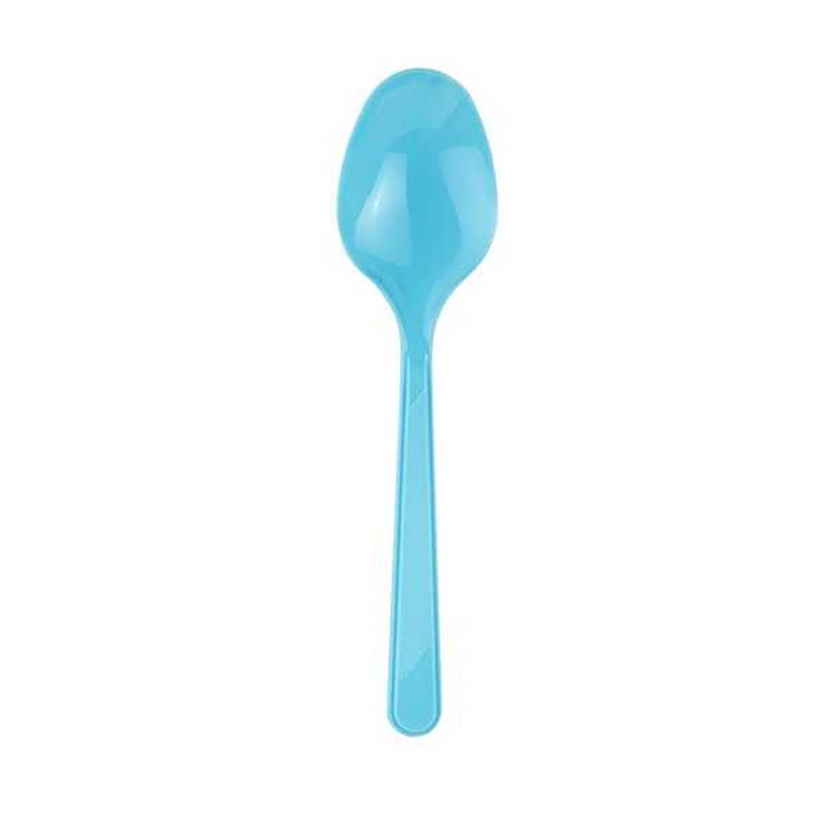 Plastik Kaşık Açık Mavi 25 'li