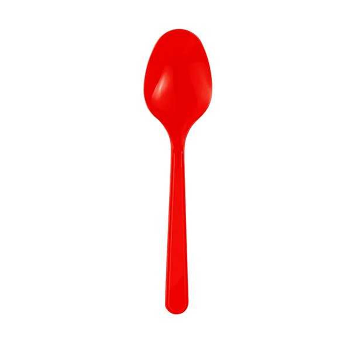 Plastik Kaşık Kırmızı 25 'li