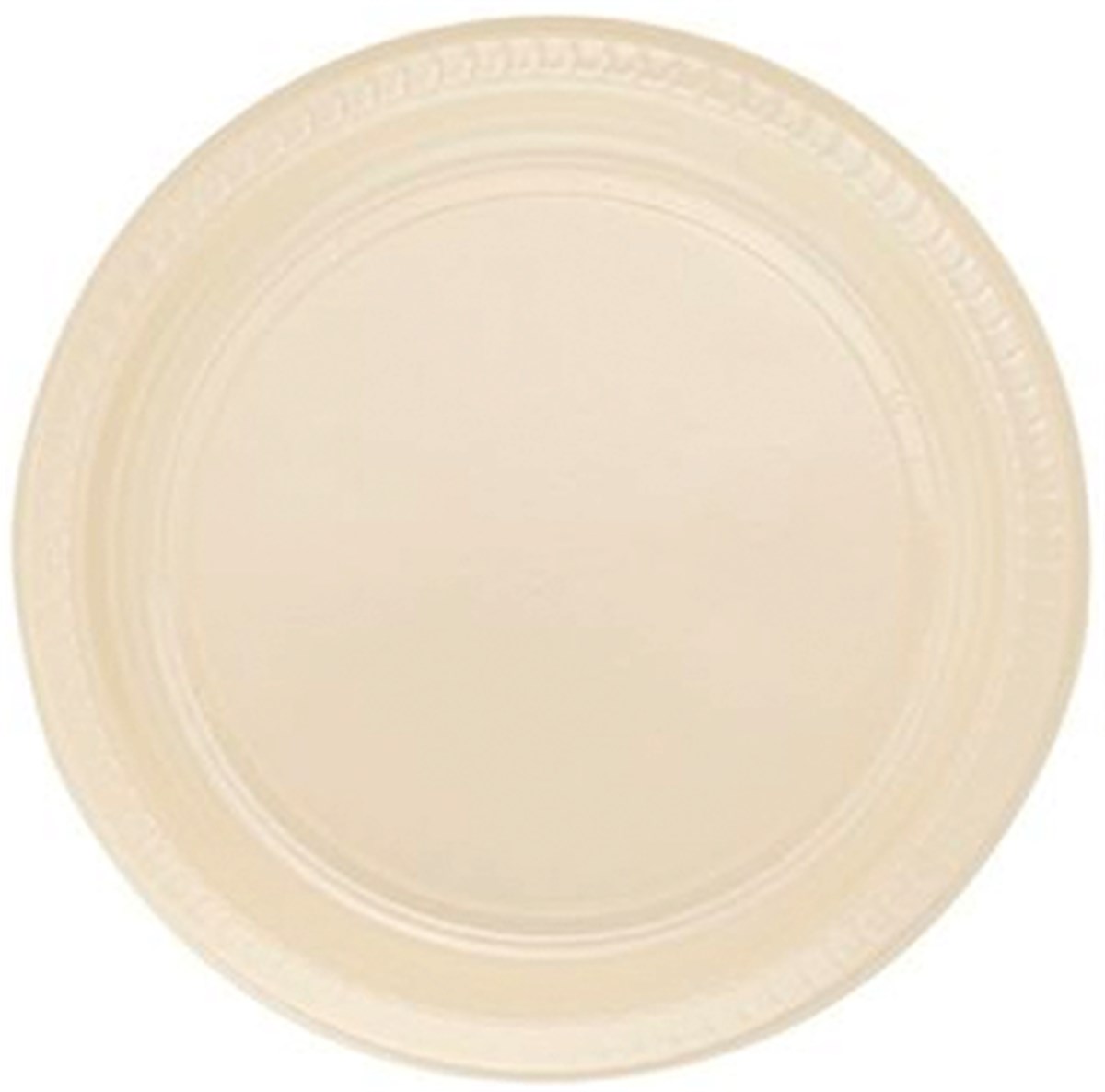 Plastik Tabak Krem 22 Cm 25 'li