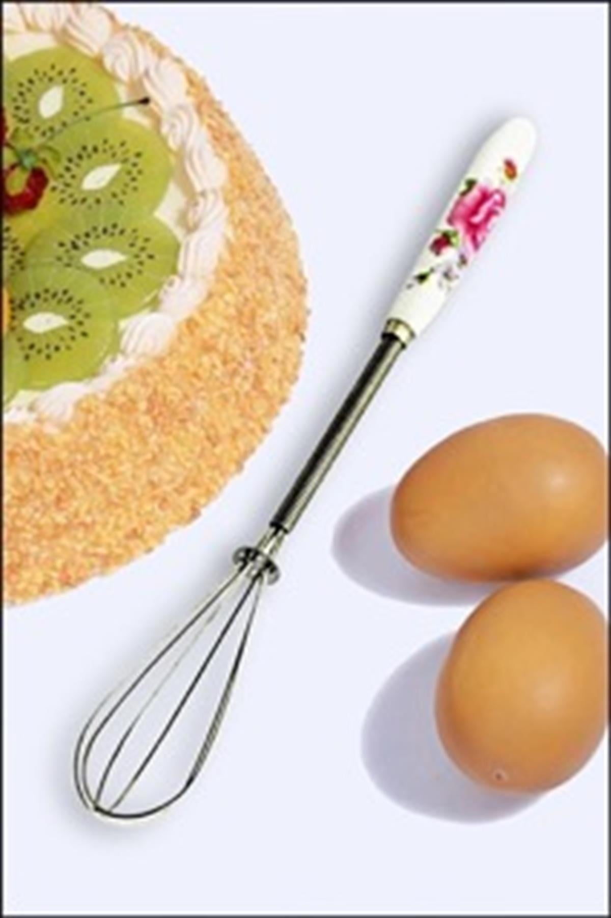 Ahşap Saplı Mini Çırpma Teli