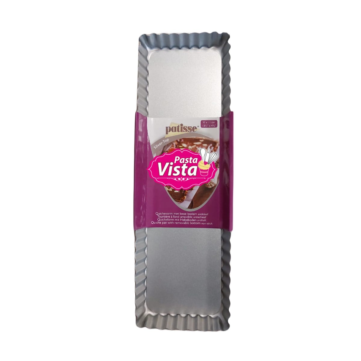 Altı Çıkan Diktörtgen Tart Kalıbı 35*11*3