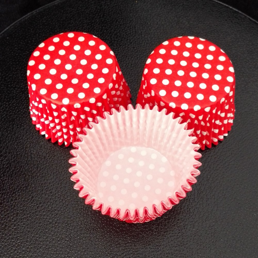 Cupcake Kalıbı Kırmızı Puanlı