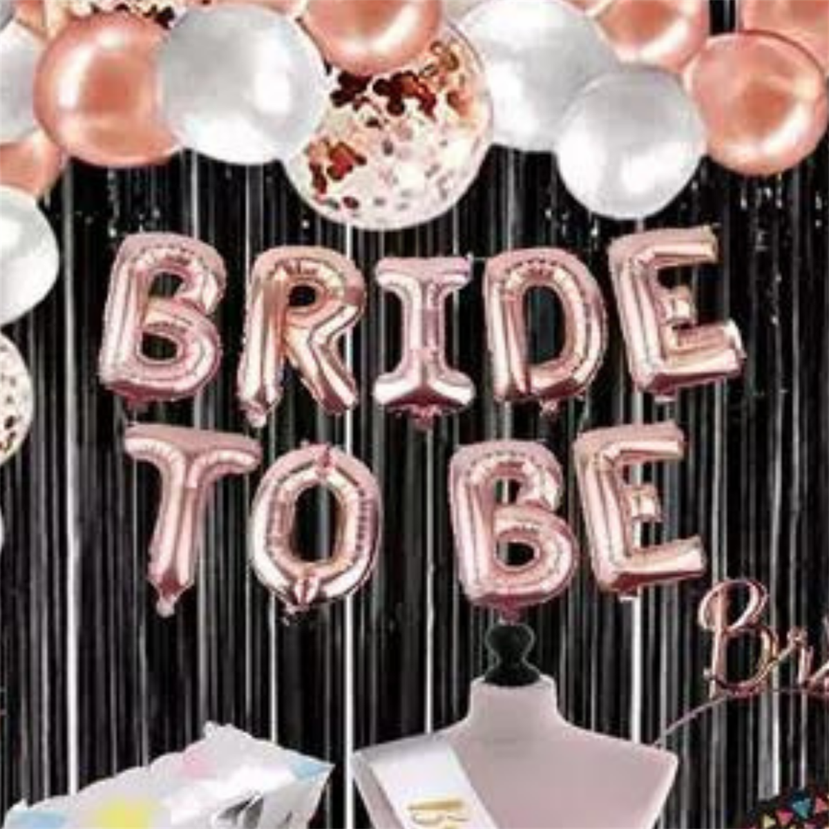 Folyo Balon Bride Rose Gold Set 28''