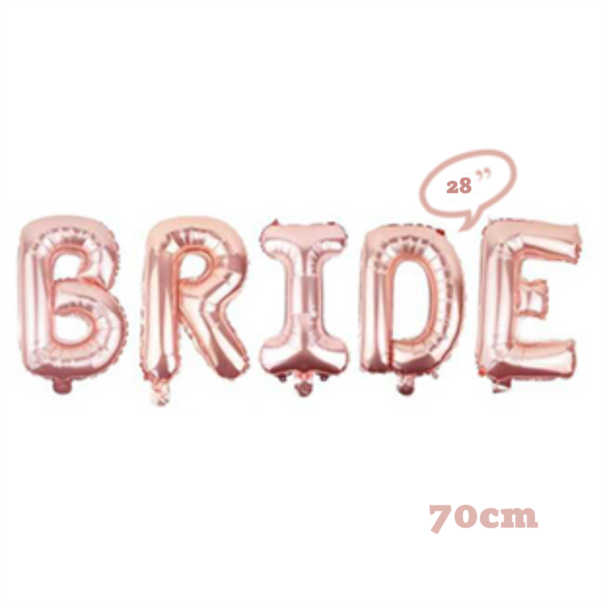 Folyo Balon Bride Rose Gold Set 18''