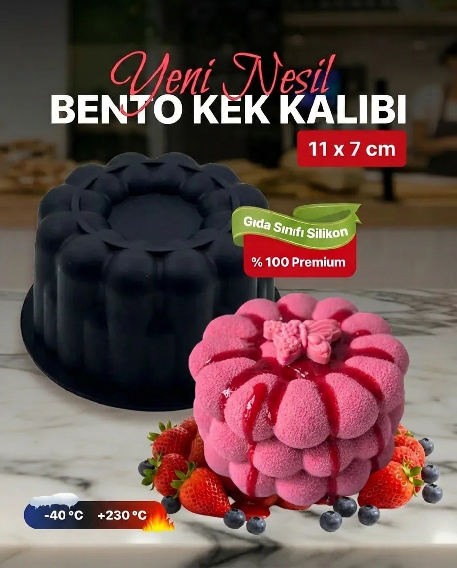 Kalp Bento Kek Sİlikon Bubble