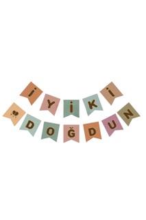 Karton Yazı İyi Ki Doğdun Mavi Puanlı