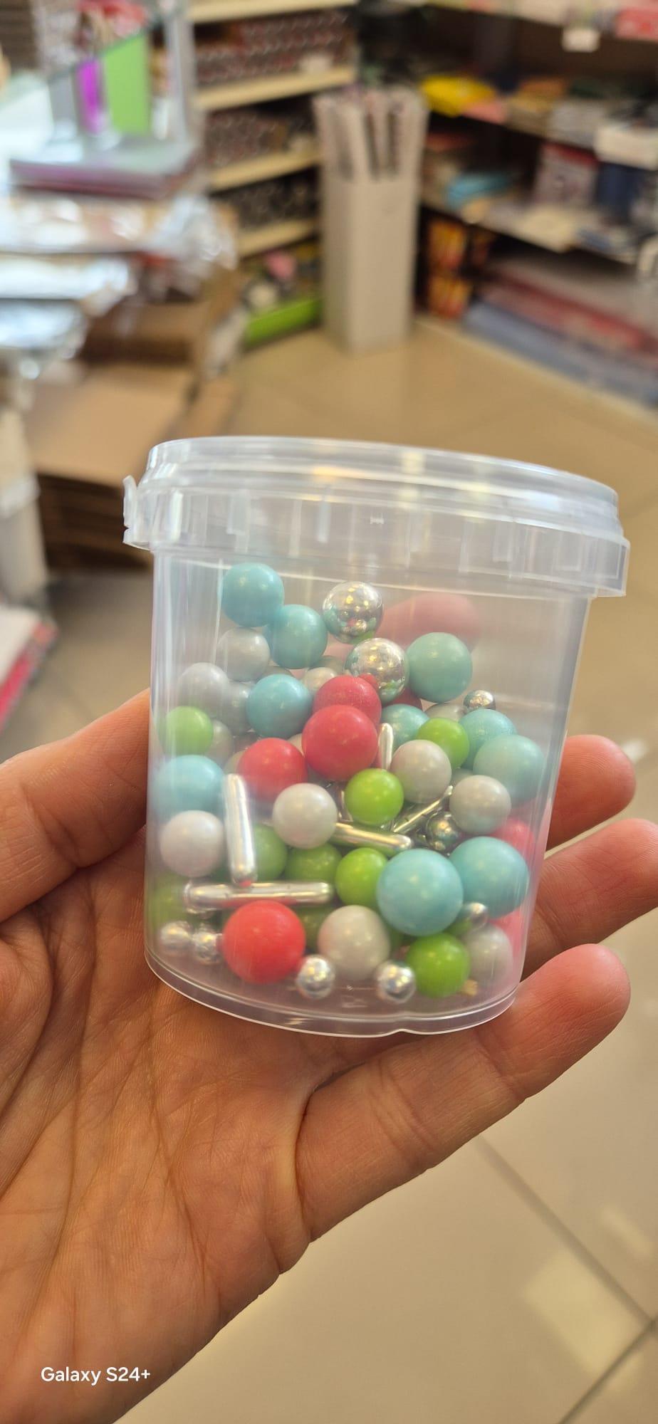 Kırmızı Yeşil Dekortaif Draje 