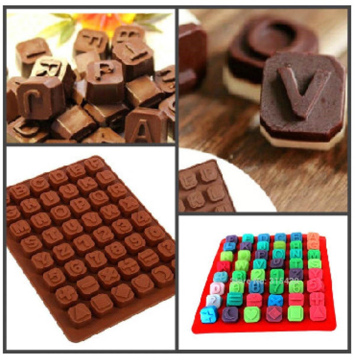 Küp Harf & Alfabe Silikon Kalıp