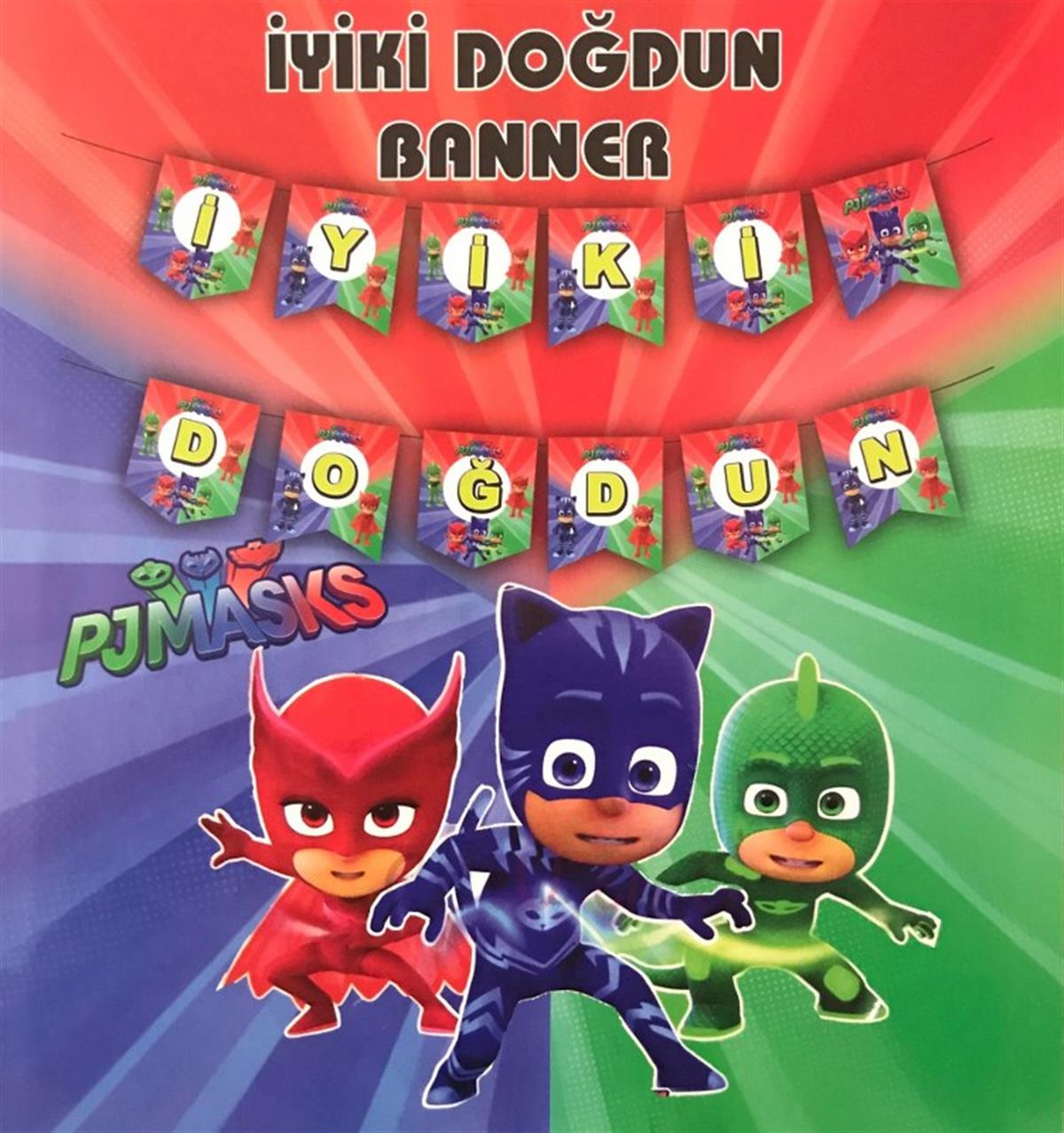 Pijamask  İyi ki Doğdun Karton Yazı