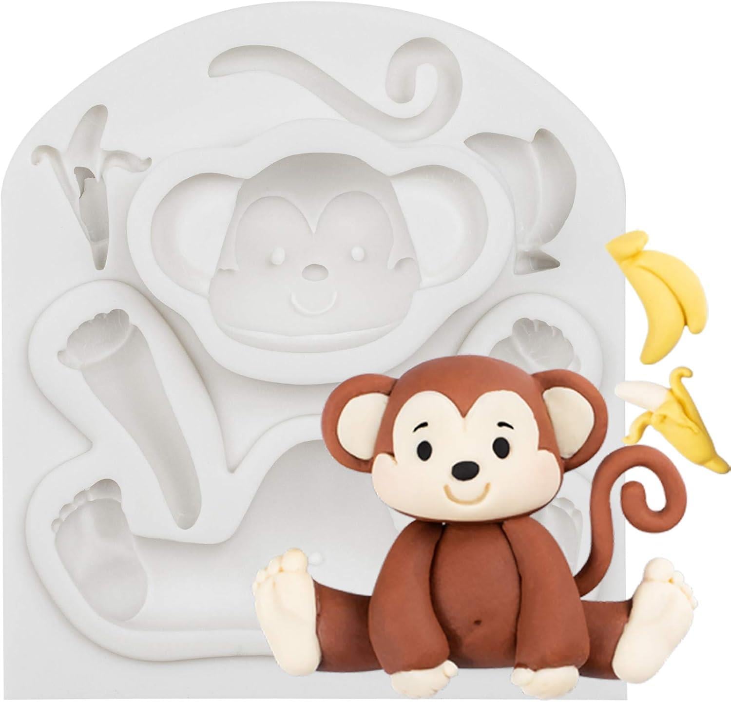 Sevimli Maymun Silikon Kalıp