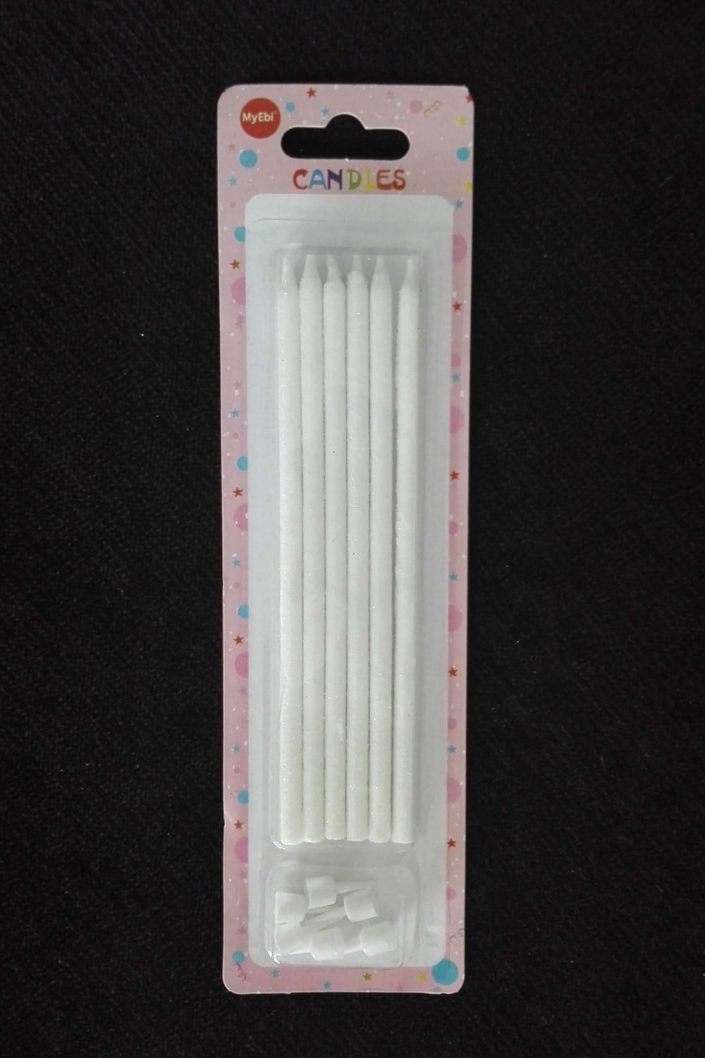 Simli Pasta Mumu -14cm Beyaz