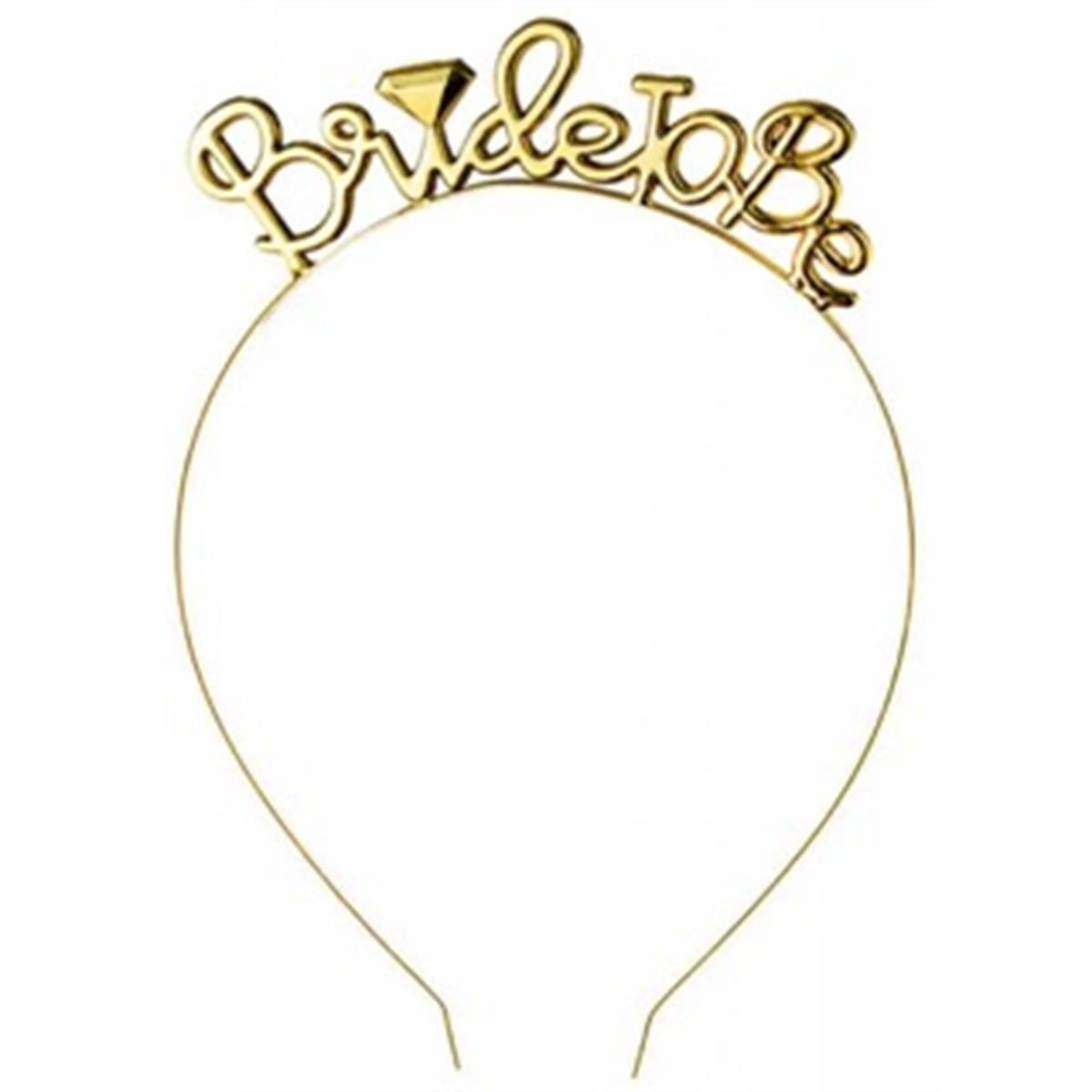 Taç Metal Bride to Be Gold