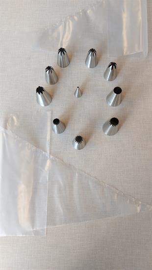 10lu Büyük Boy  Duy Seti & 4lü Krema Torbası