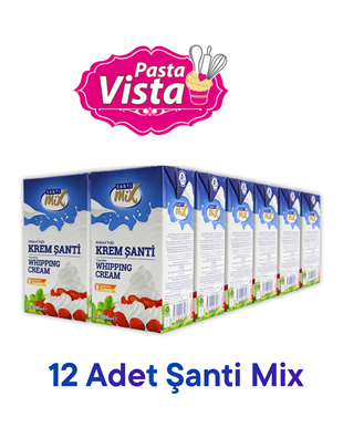 12li Şanti Mix Sıvı Krem Şanti-Şekerli