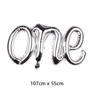 Folyo Balon One El Yazısı Gümüş
