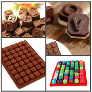 Küp Harf & Alfabe Silikon Kalıp