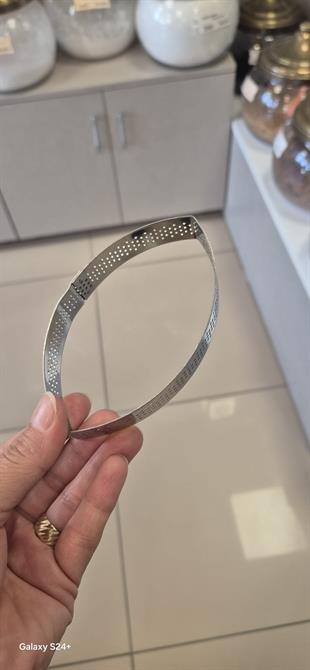 Mekik Model Delikli Tart Kalıp Metal Tekli 11.5cm