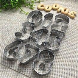 Metal Rakam Kurabiye Kalıbı 5cm