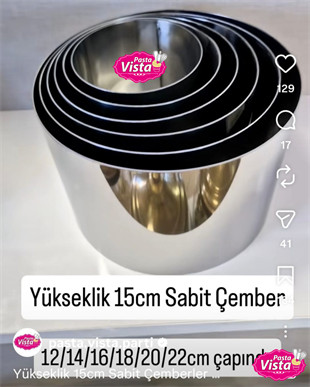 Yükseklik 15cm Çember Set 6lı