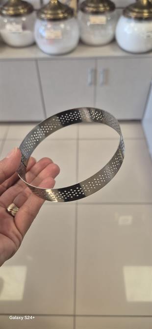 Yuvarlak Delikli Tart Kalıp Metal Tekli 10cm