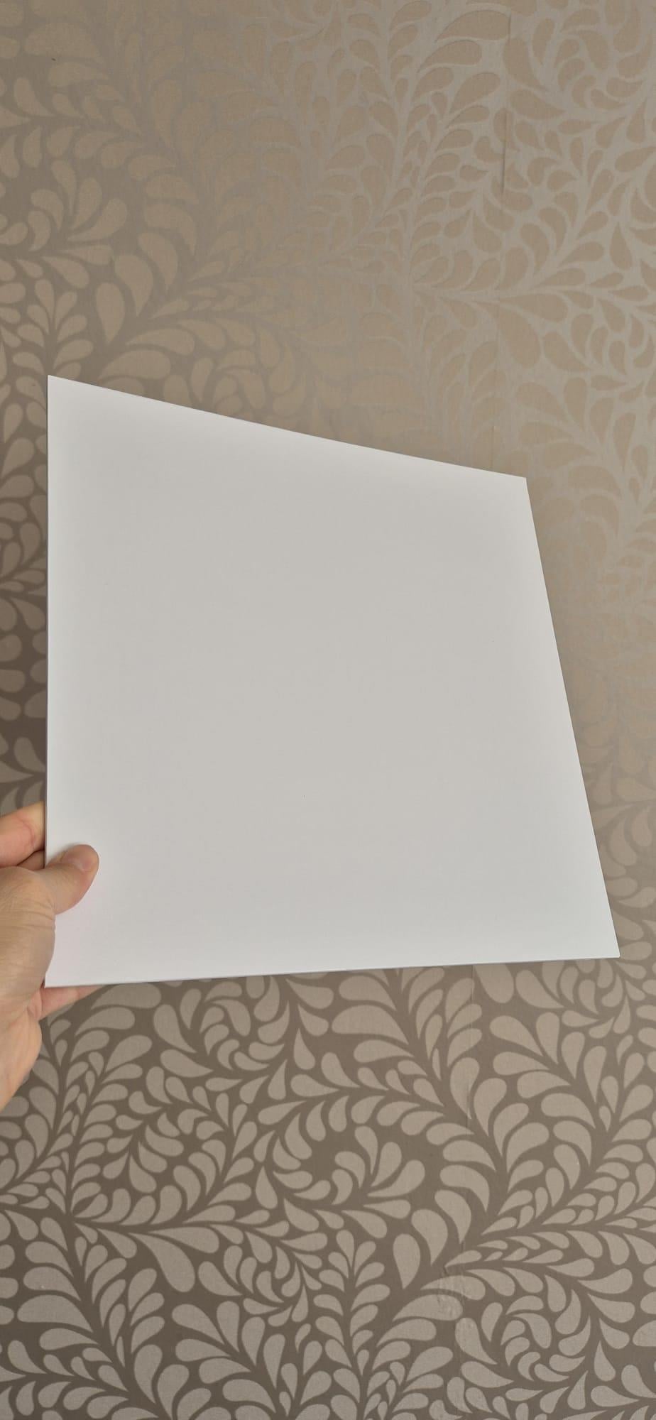 3 adet Kare 29x29 cm Mdf Pasta Altlık Beyaz Kaplamalı 